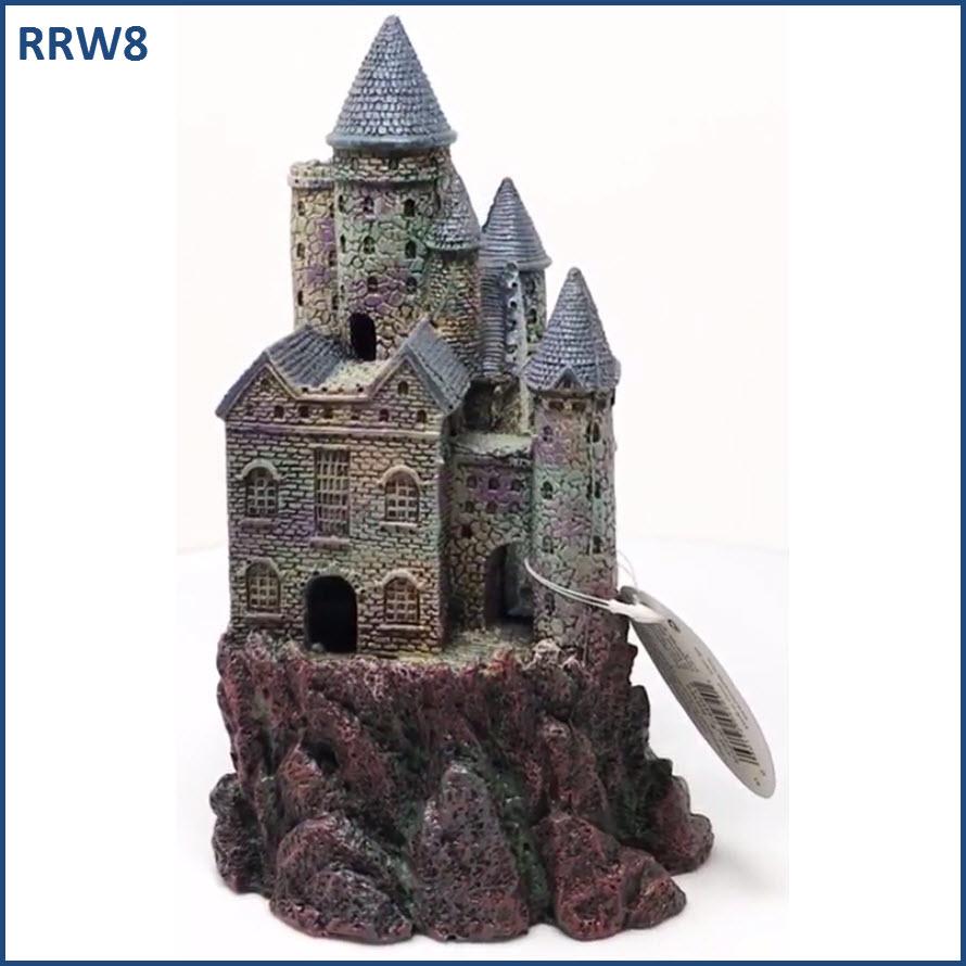 Penn Plax Wizard’s Castle Aquarium Decoration Hand Painted with Realistic Details Over 10 Inches