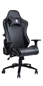 Amazon Com Killabee Massage Gaming Chair High Back Pu Leather Pc Racing Computer Desk Office Swivel Recliner With Retractable Footrest And Adjustable Lumbar Support Gray Black Furniture Decor
