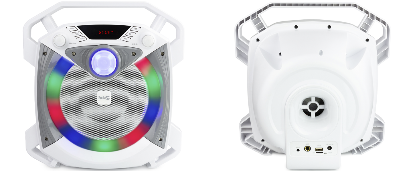 RockJam RJPS100 Singcube 12 Watt Rechargeable Bluetooth Karaoke Machine