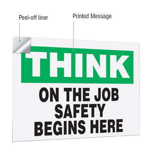 Adhesive vinyl sticker features