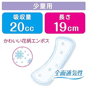 Amazon | ポイズ さらさら素肌 吸水ナプキン 少量用20cc お徳52
