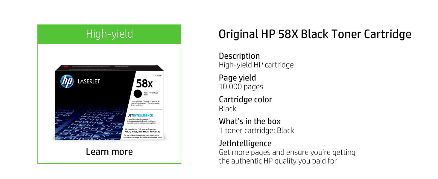 Original HP 58X Black Toner Cartridge
