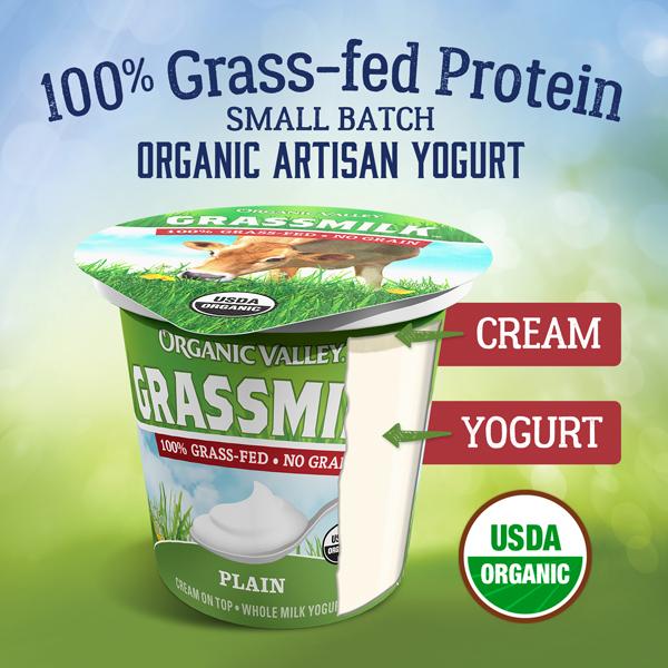 Organic Valley, Organic Grassmilk Whole Milk Yogurt Cup