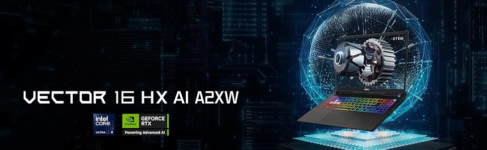 MSI Vector 16 HX AI : Intel Ultra 9 275HX – 32GB DDR5 – SSD 1TB – Nvidia RTX5080 16GB 1 BORN FOR PERFORMANCE