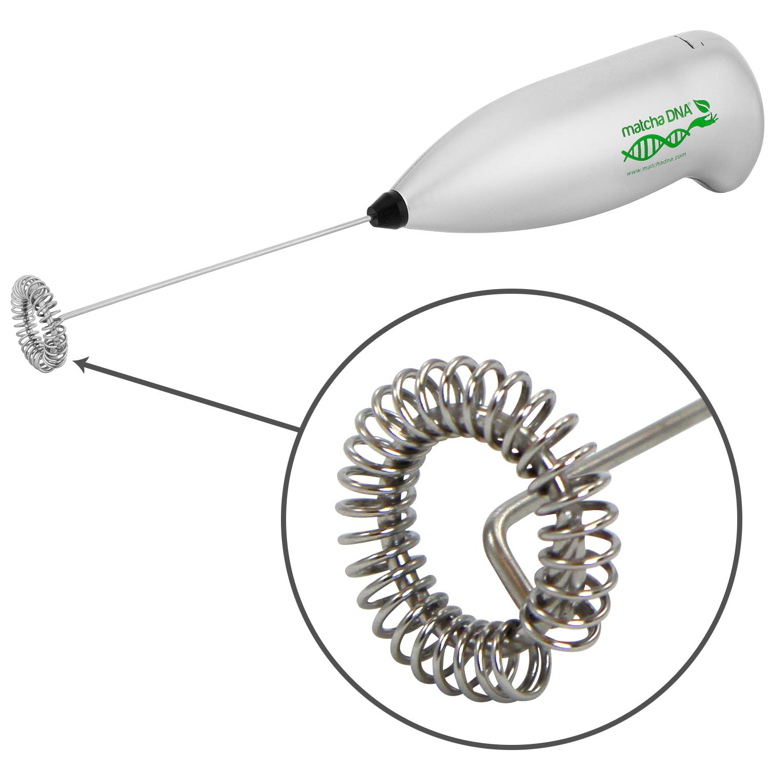 MatchaDNA Handheld Electric Milk Frother (Silver Handheld