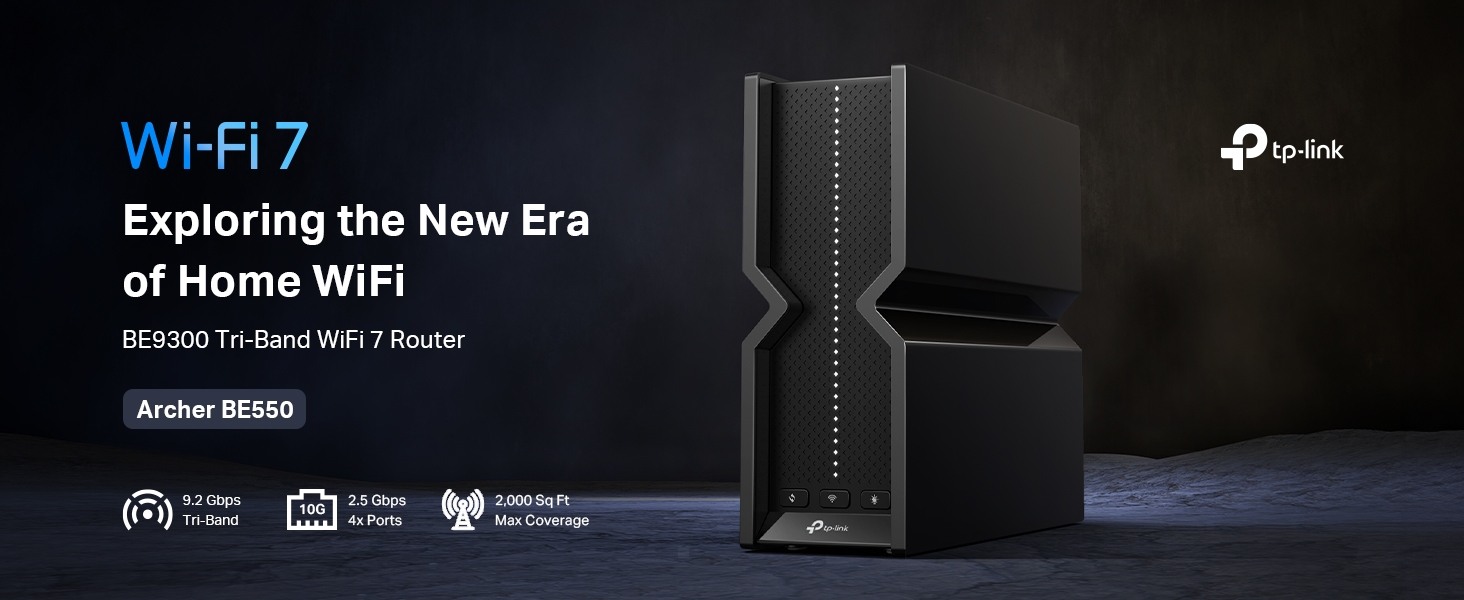 TP-Link BE9300 Wi-Fi 7 ルーター Archer BE550 | BE9300 トライバンドWi-Fi 7ルーター | TP-Link 日本