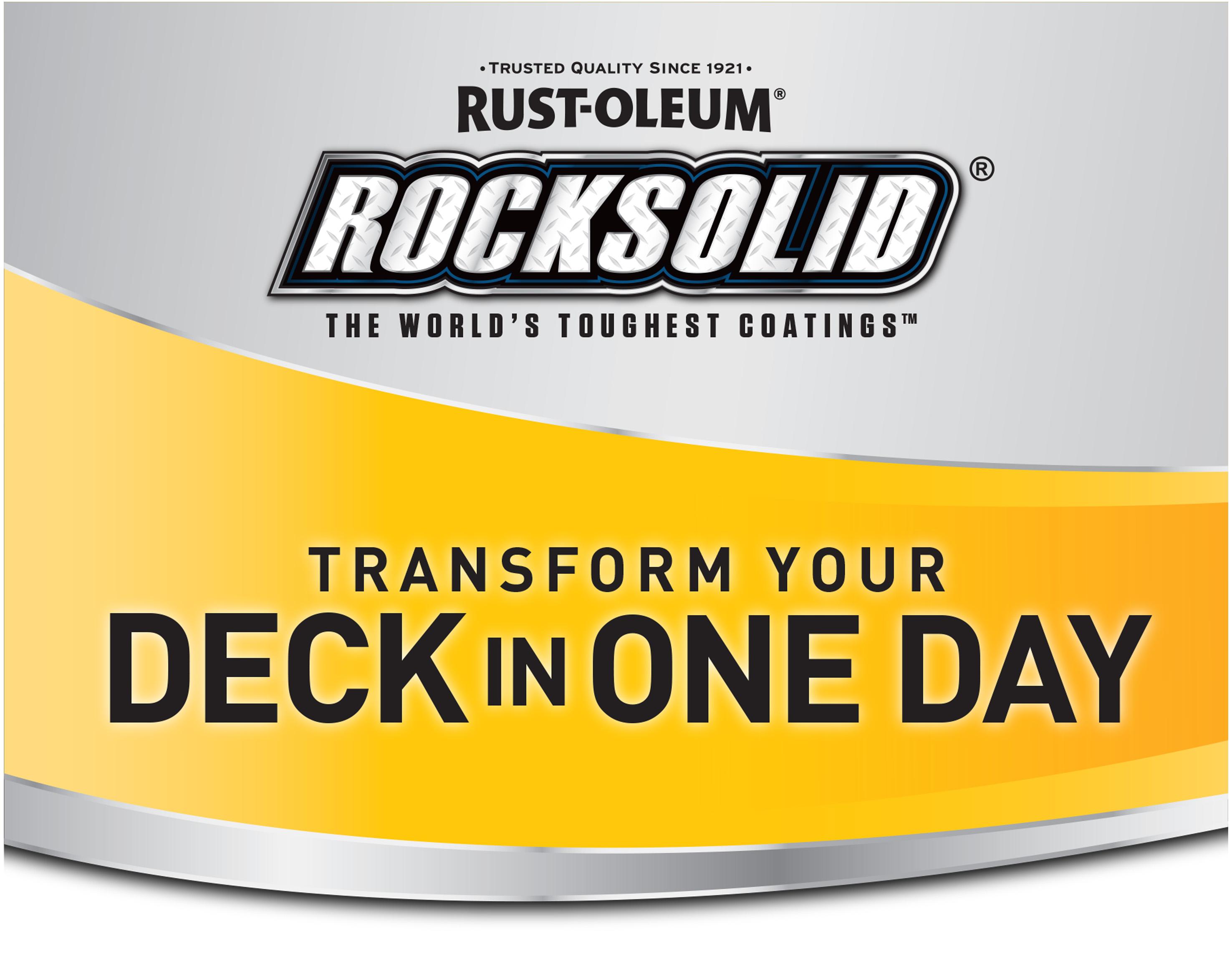 RustOleum 319623 RockSolid 6X Deck Coat, 1 Gallon, Cape