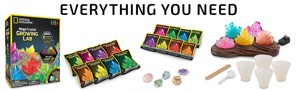 Amazon Com National Geographic Mega Crystal Growing Lab 8 Vibrant - read more