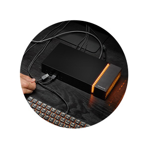 その他 Seagate Firecuda Gaming Dock 4TB HDD Firecuda Gaming Dock: External Drive and Thunderbolt 3 Dock