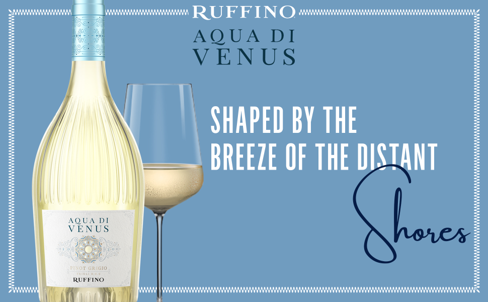 Ruffino Aqua Di Venus DOC Pinot Grigio, Italian White Wine, 750 mL