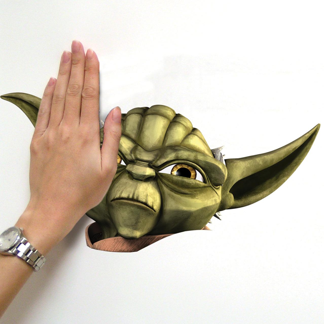 RoomMates RMK1402GM Star Wars the Clone Wars Yoda Glow in the Dark Giant Wall Decal