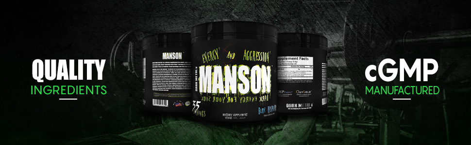 Dark Metal Inc Manson High Stim Pre Workout