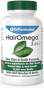 Hairomega 3-in-1 DHT Blocker