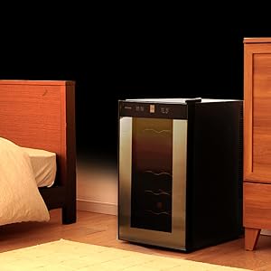 Amazon.co.jp: アイリスオーヤマ ワインセラー 18本収納 47L 8