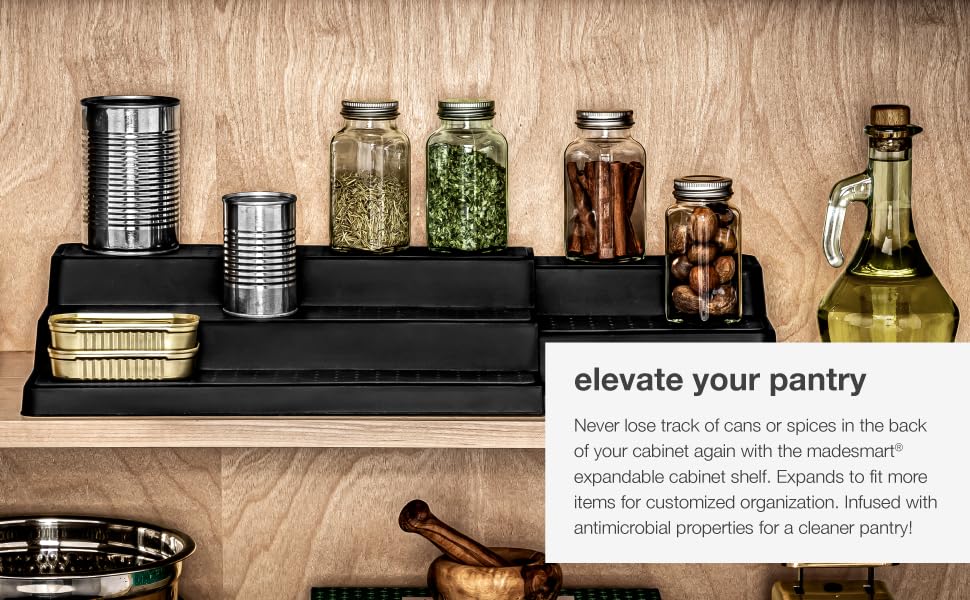 madesmart 3Tier Expandable Shelf Organizer for Storage