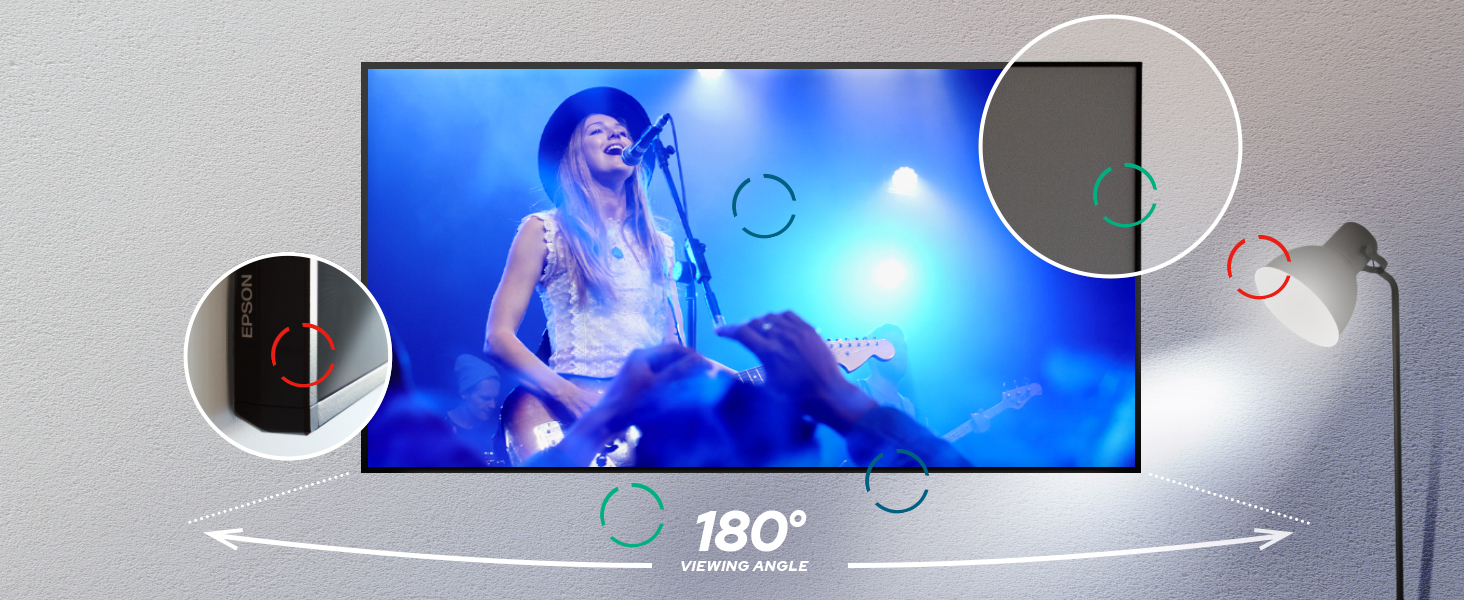 Epson SilverFlex Ultra 120Inch Ambient Light Rejecting