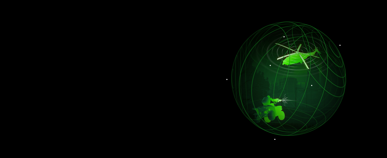 -Arctis 7X Wireless sound visualization with helicopter and bullets