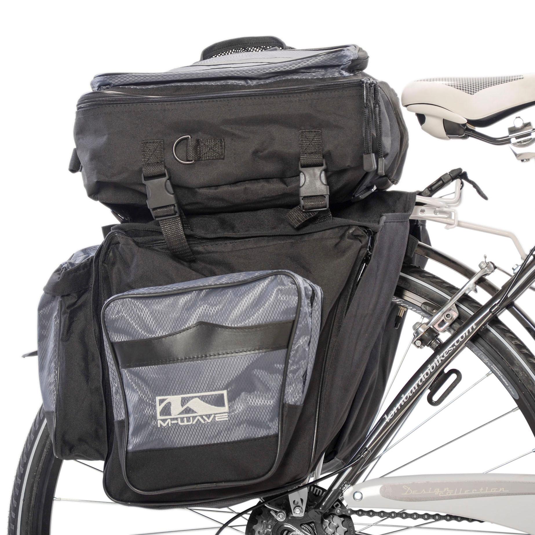 MWave Bicycle Cycling Single Side Pannier Bag, Black