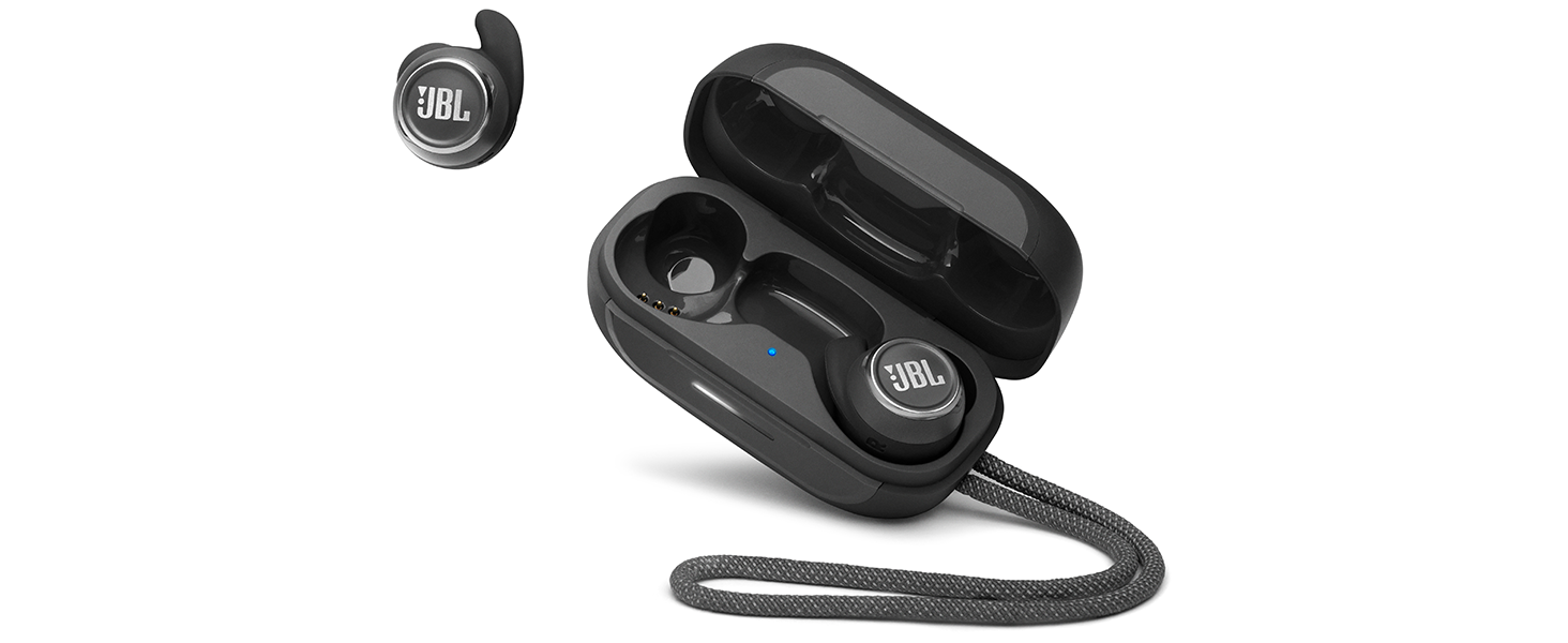 JBL Reflect Mini NC TWS – Écouteurs de sport bluetooth sans fil à Réduction de Bruit et étui de recharge – Étanches à l’eau – Autonomie des écouteurs 7 h ; + 14 hrs avec l’étui – Noir