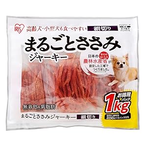 アイリスオーヤマ まるごと ささみ ジャーキー 犬 おやつ ガム 1kg×5袋 Amazon | アイリスオーヤマ 犬用おやつ まるごと肉巻き
