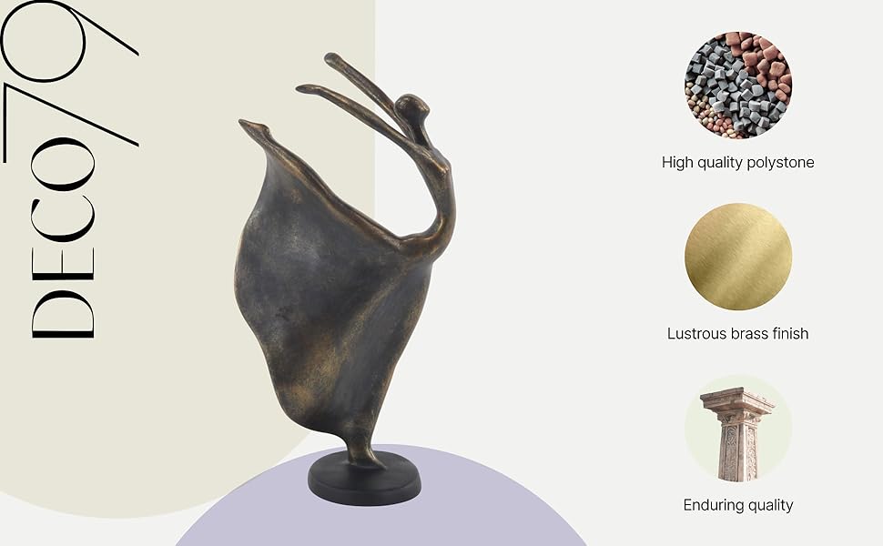 Traditional Brass Polystone Sculpture