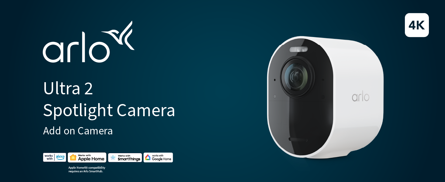 【美品】Arlo Ultra 2 4K UHD 180° Ultra Wide Arlo Technologies Ultra - 4K UHD Wire-Free Security 2 Camera