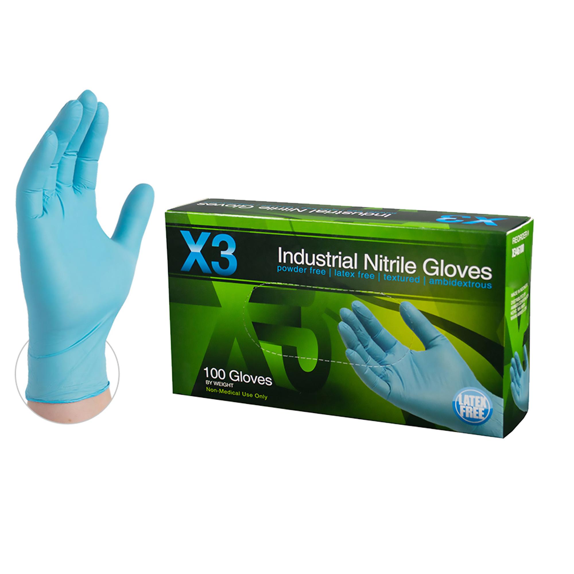 Amazon.com: AMMEX - X342100-BX - Nitrile Gloves - X3