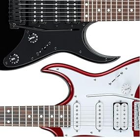 Ibanez エレキギター ブラック+クリップチューナー付き Ibanez GRX20ZBKN electric Guitar in Gloss Black Night