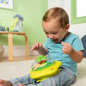 Bright Starts Wanderlights 2-in-1 Baby Walker, Blue Green