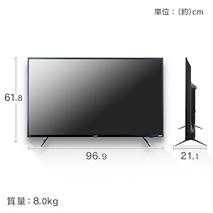 IRIS OHYAMA 43型4K液晶テレビ43XUB30 2021年製 LUCA（アイリスオーヤマ） 43XUB30 アイリスオーヤマ 43V型 4K