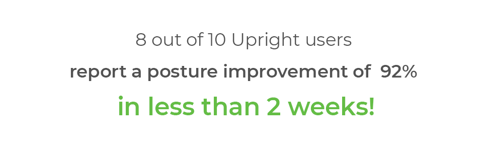 UPRIGHT GO 2, Boa Postura, Treinador de Postura, 2 semanas