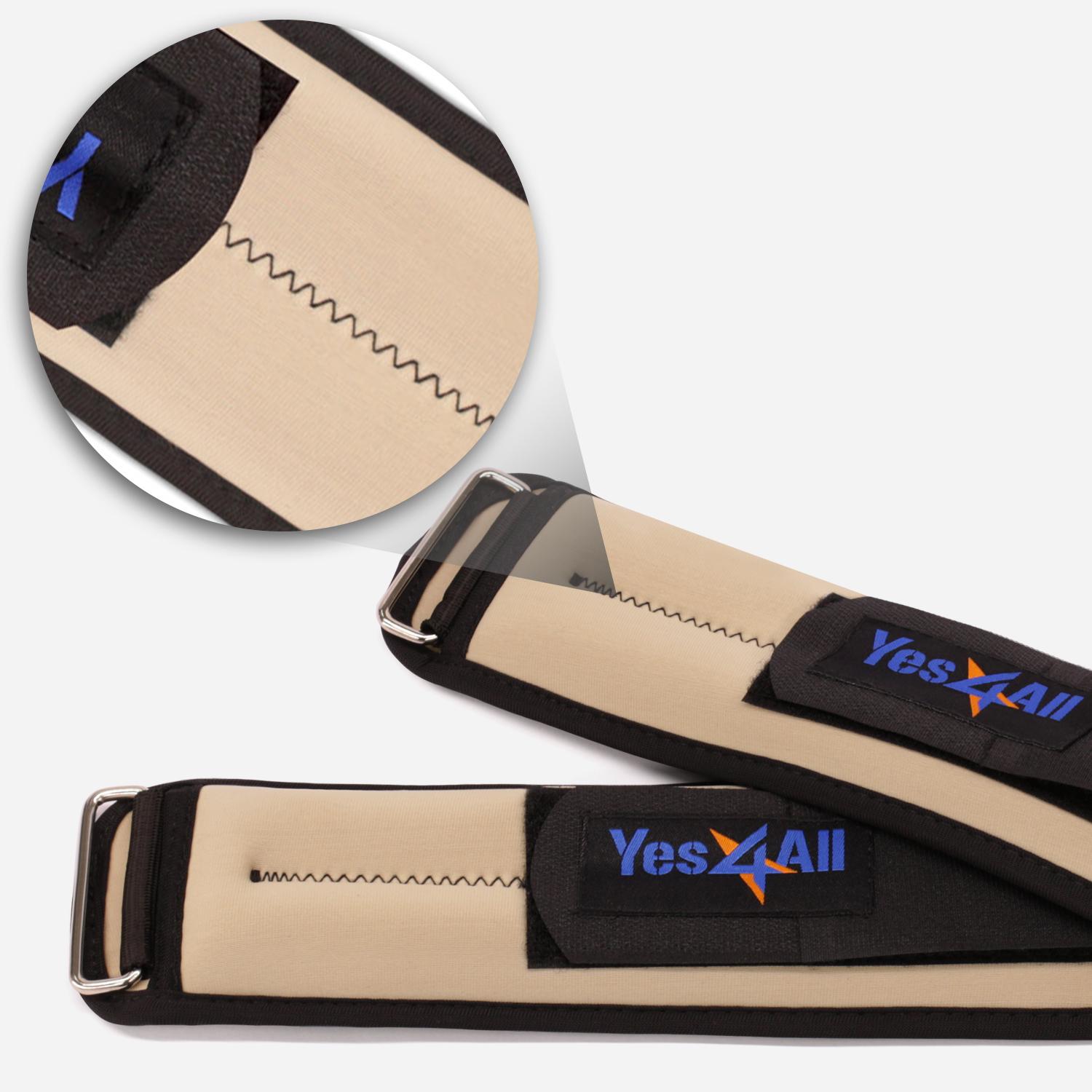 Yes4ll 1 lb Ankle Weights/Wrist Weights for Women and Men Fully Adjustable Leg