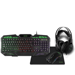 XZONE Combo Gamer Teclado com 7 Cores de Iluminação + Mouse 3200
