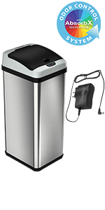 garbage can rubbish bin stainless steel waste recycle kitchen appliance home clean