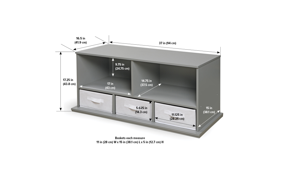 Badger Basket Five Shelf Stackable Toy Storage Organizer