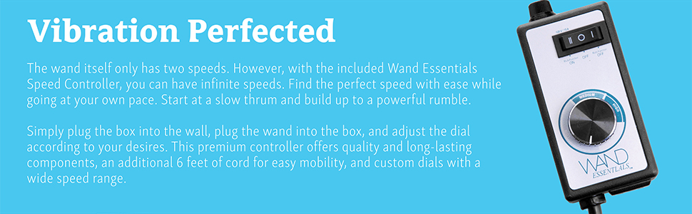 vibration perfected speeds Wand Essentials Speed Controller infinite dials mobile premium quality