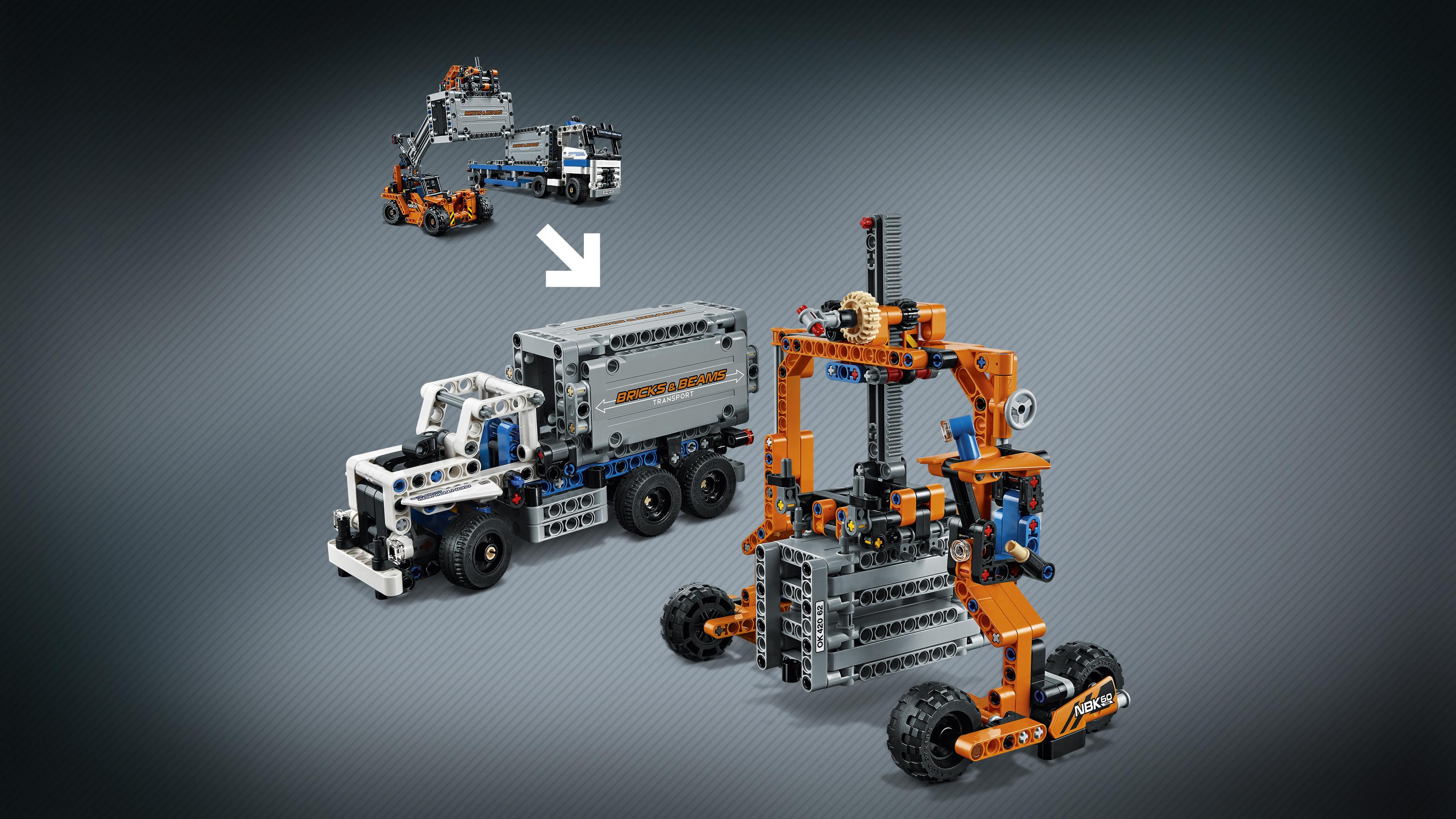 LEGO Technic 42062 - Container Transport: Amazon.de: Spielzeug