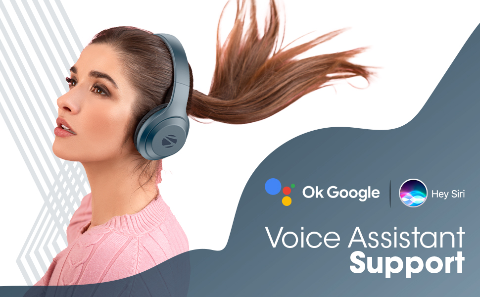 Zebronics Zeb Duke 101 Wireless Headphone with Mic, Supporting