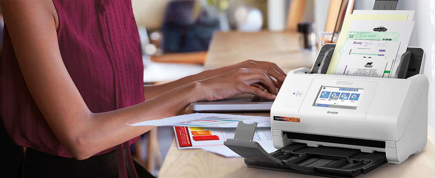 Epson RapidReceipt RR600W Wireless Desktop Color 2