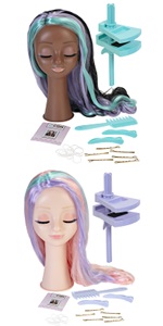 Styling head, straight hair, blonde, Elsa, Doll, Head, Barbie, Rainbow Sparkle, LOL Surprise, girls