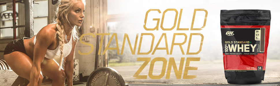 Whey Gold Standard, Optimum Nutrition, ON Protein, Protein Powder, Whey Protein, Protein Drink, 1 lb