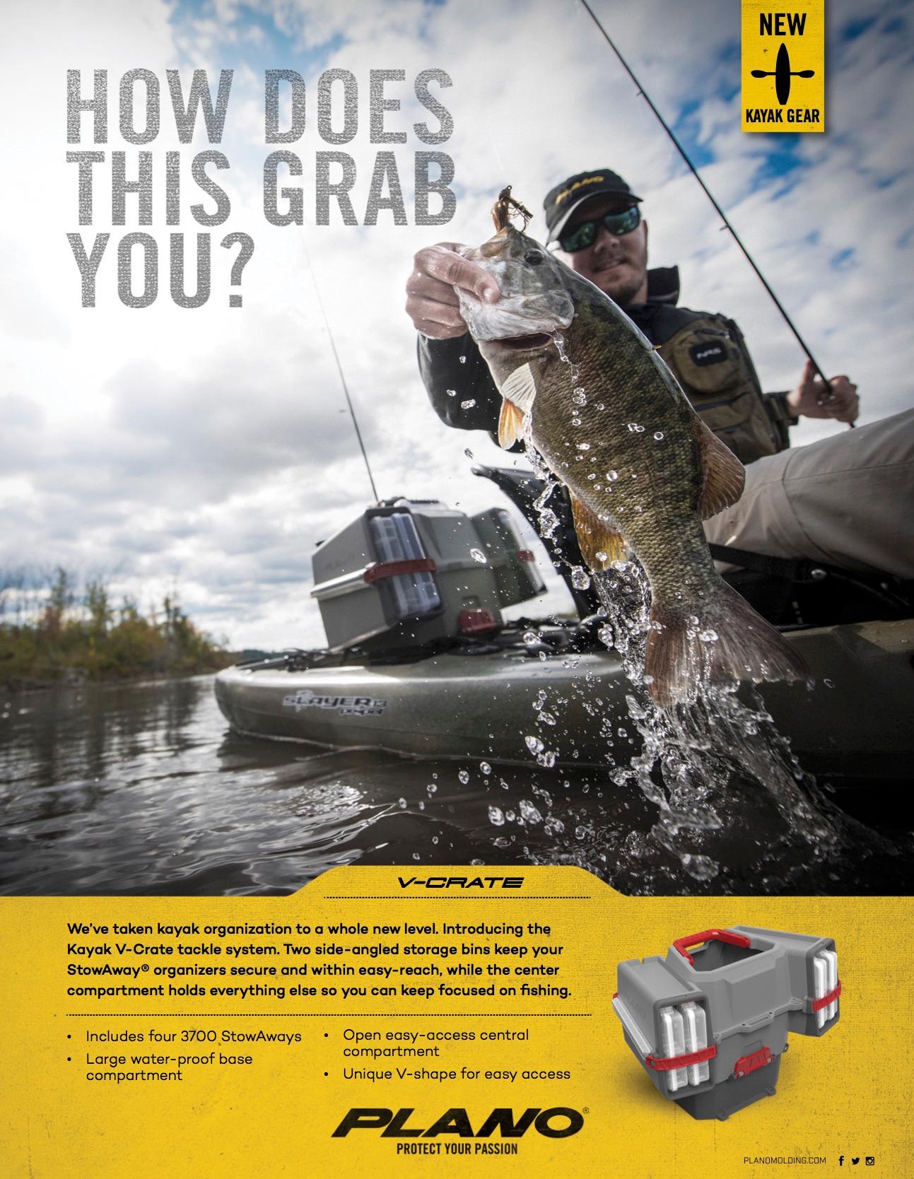 Plano PLAM80700 Kayak VCrate Tackle Box and Bait Storage