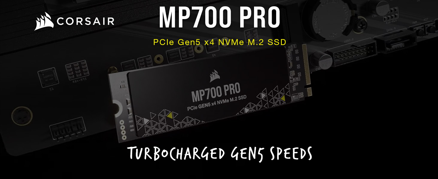 Corsair MP700 PRO 2TB Gen5 NVMe SSD - Ultra-Fast Performance