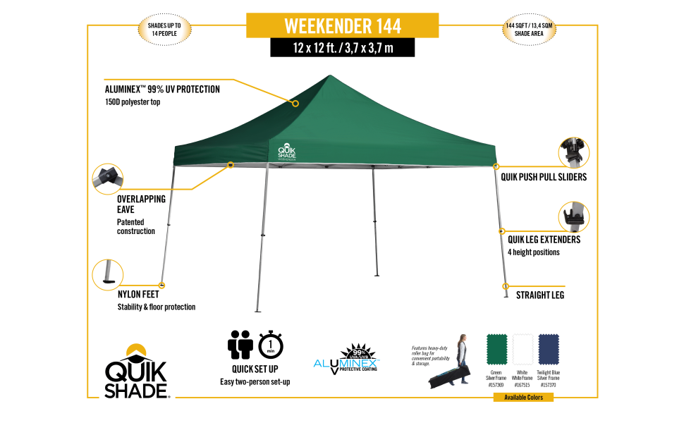 Quik Shade Instant Canopy Instructions www.amazon.ca
