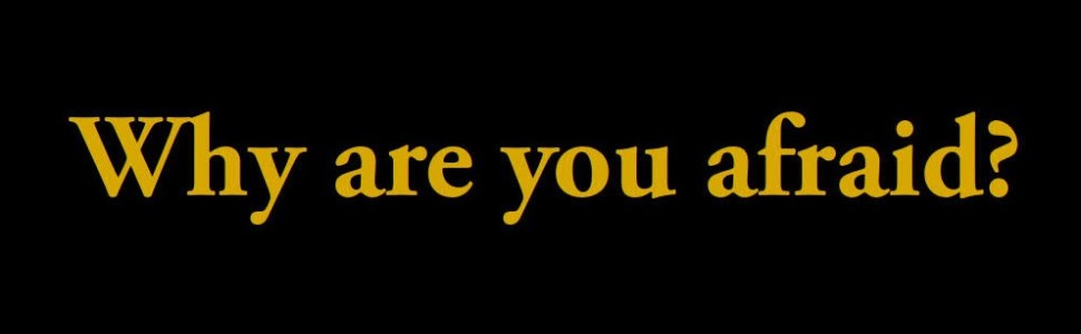 Why are you afraid? Pope Francis