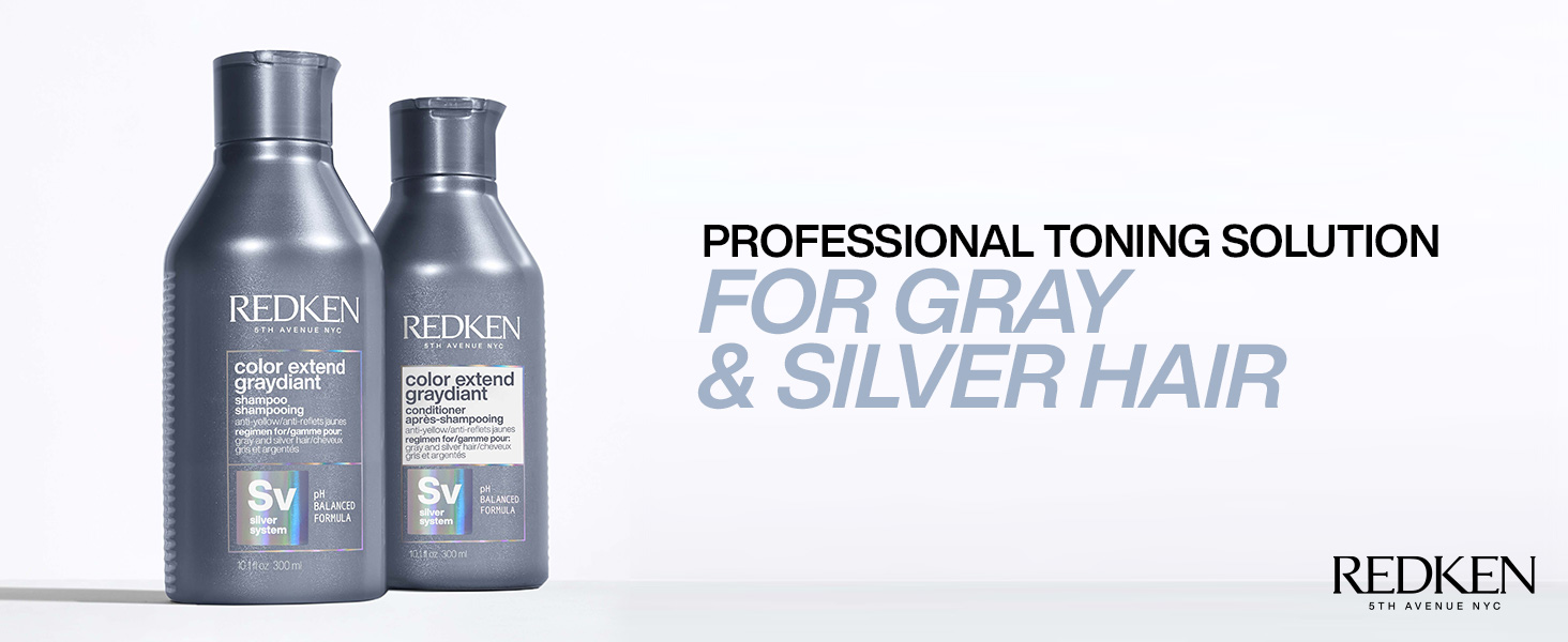 REDKEN Color Extend Graydiant, Silver Shampoo and Conditioner Set, for