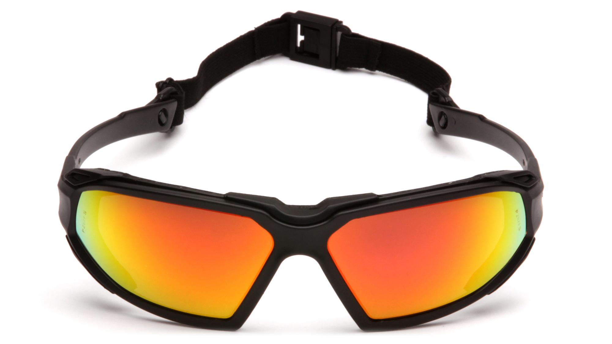 Pyramex Highlander Safety Eyewear, Black Frame/Clear Anti