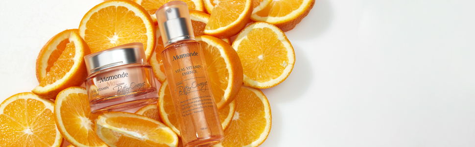 VITAL VITAMIN CREAM MAMONDE SKINCARE MOISTURIZER ORANGE BITTER DAILY KOREAN K-BEAUTY CAPSULE AMORE