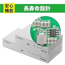 (未使用･未開封品)　エレコム スイッチングハブ 8ポート 10/100Mbps 金属筺体 マグネット付き 電源内蔵 動作時環境50℃対応 EHC-F08MN-HJW kmdlckf Amazon | エレコム スイッチングハブ 8ポート 10/100Mbps 金属
