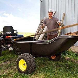 polar trailer farm yard garden hauling cart